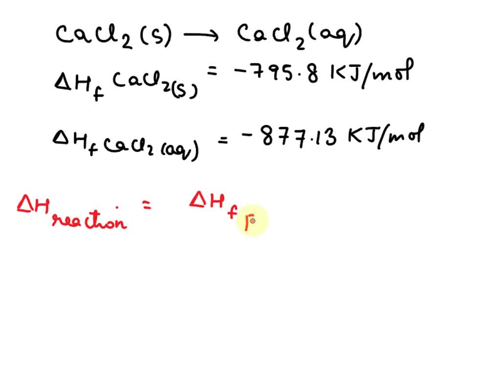 SOLVED Use enthalpies of formation to determine the ÎHreaction for