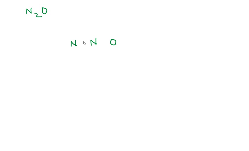 SOLVED Lewis Structure For N2o