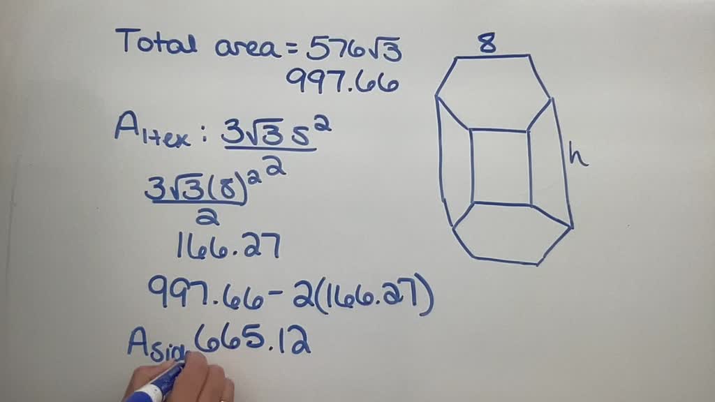 SOLVED 3 The Base Of A Right Prism Is A Regular Hexagon Of Side 8 Cm