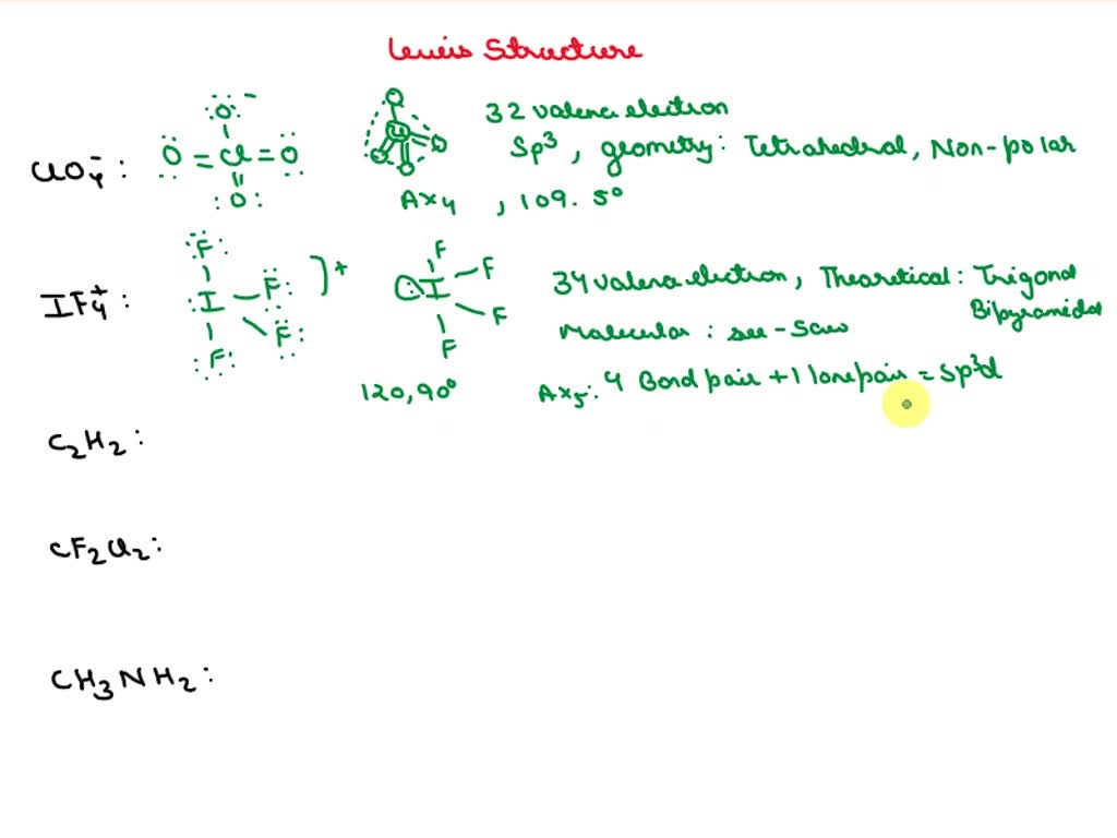 Solved Ci If C H Cf Ci Hbcnh Total Valence Electrons Vsepr