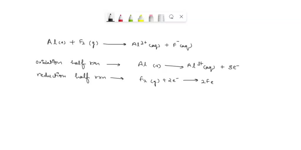 Solved Balance The Following Redox Reaction By Adding The Coefficients