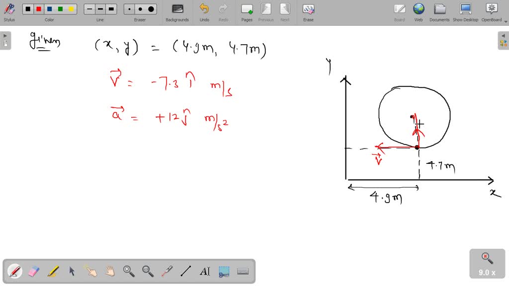 SOLVED A Particle Moves Horizontally In Uniform Circular Motion Over