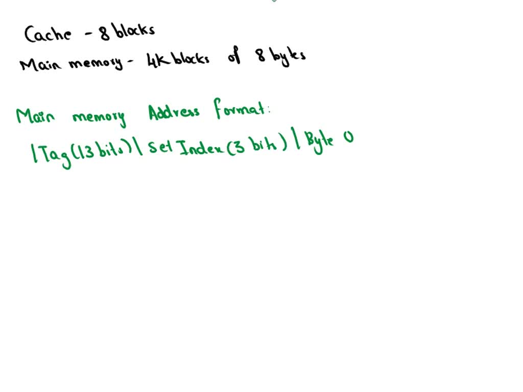 Solved A Way Set Associative Cache Consists Of Blocks Byte