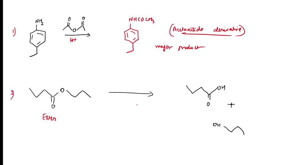 Solved What Is The Expected Major Product For The Following