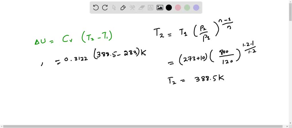 SOLVED Argon Is Compressed In A Polytropic Process With N 1 2 From