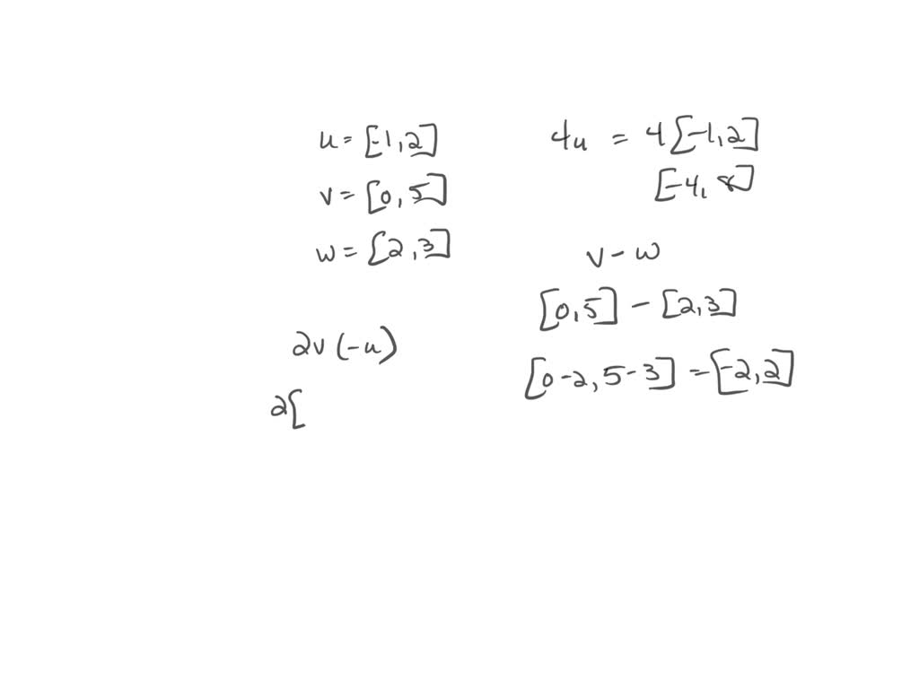 Solved The Dot Product Of Vectors U A B And V M N Is The