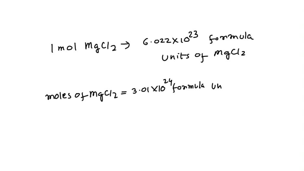 SOLVED Calculate the number of moles of Cl atoms in 3 01Ã10 24