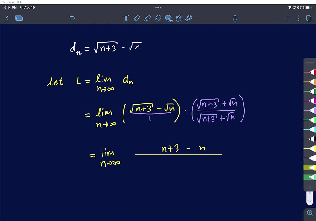 Solved Use The Appropriate Limit Laws And Theorems To Determine The