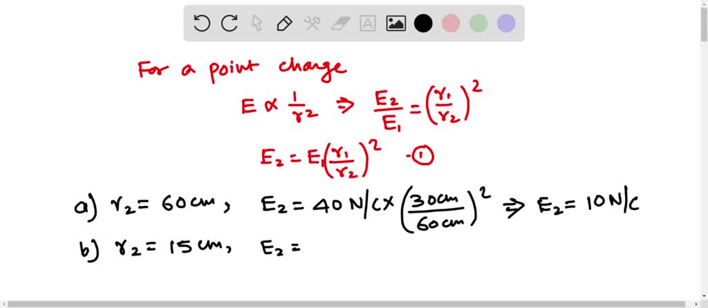 SOLVED 1 Charge Q Acts As A Point Charge To Create An Electric Field