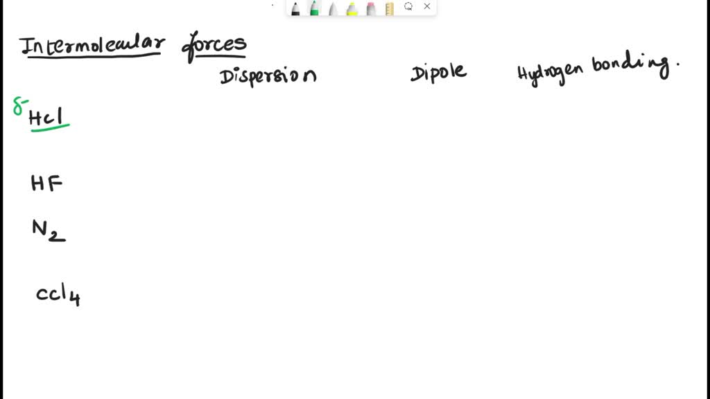 SOLVED Decide Which Intermolecular Forces Act Between The Molecules