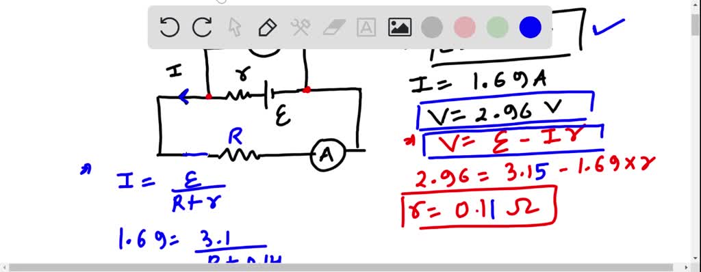 SOLVED When Switch S In Figure 1 Is Open The Voltmeter V Of The