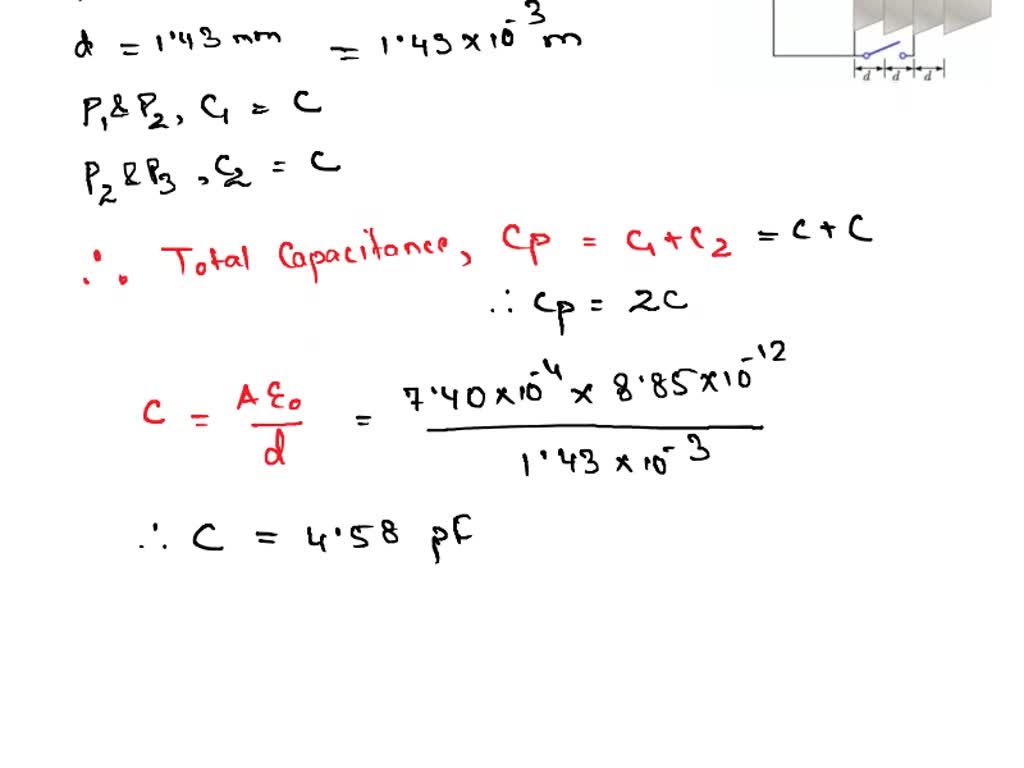 SOLVED Four Parallel Metal Plates P1 Pz P3 And P4 Each Of Area 7