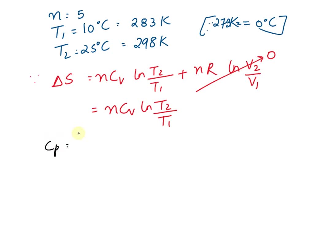 Solved A Moles Of A Monoatomic Ideal Gas Are Reversibly Heated At