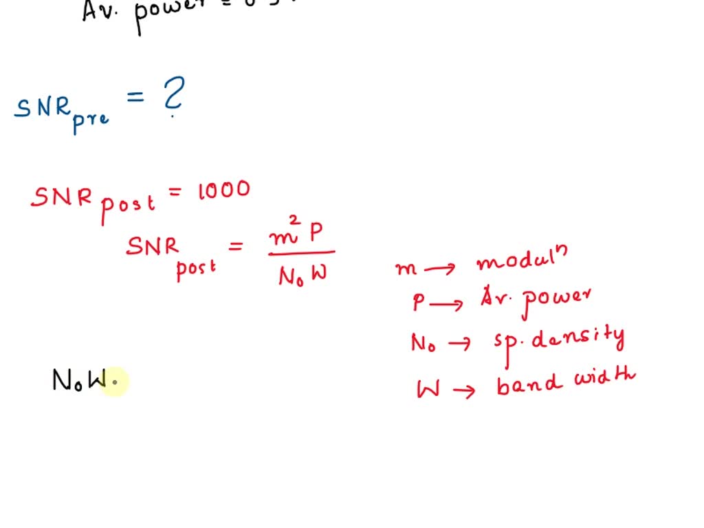 SOLVED An AM Receiver Operating With A Sinusoidal Modulating Wave And