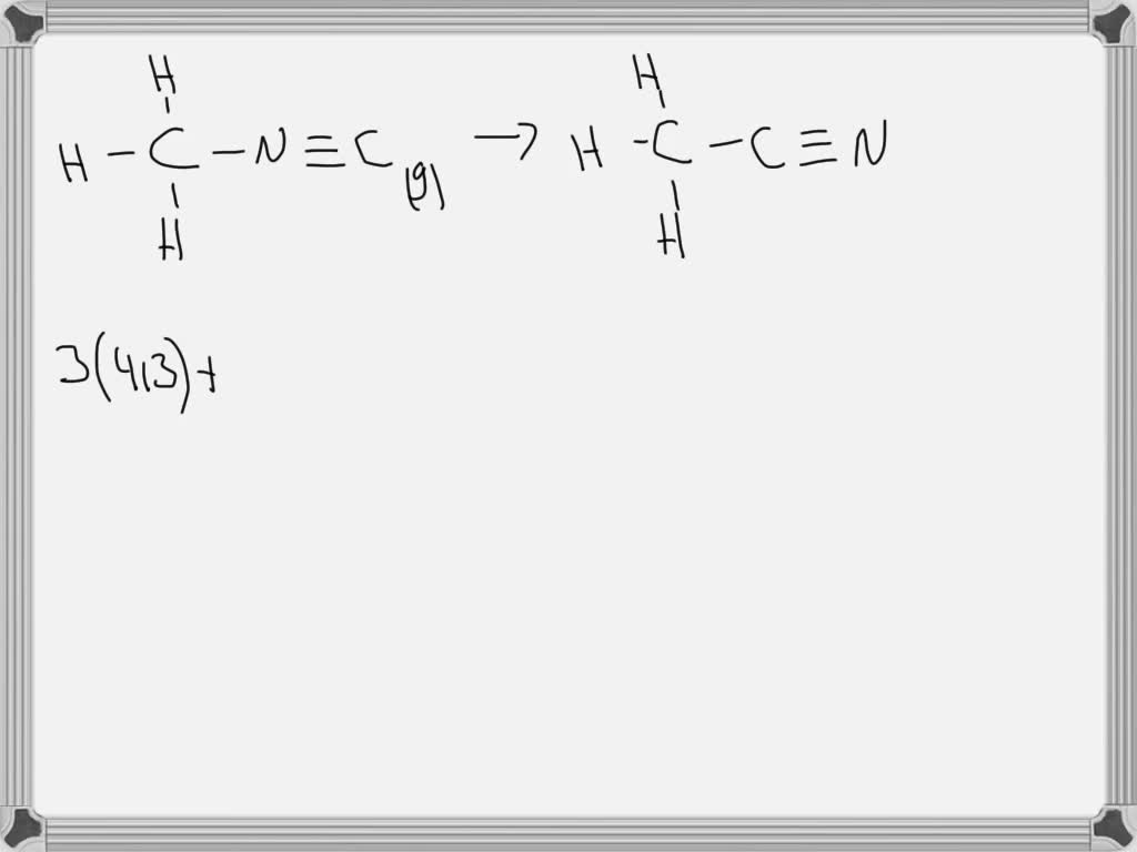 SOLVED Use bond energies to predict Δ H for the isomerization of