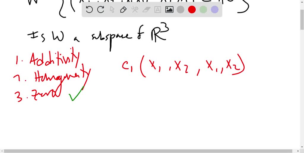 Solved Determine Whether The Set W Is A Subspace Of R With The