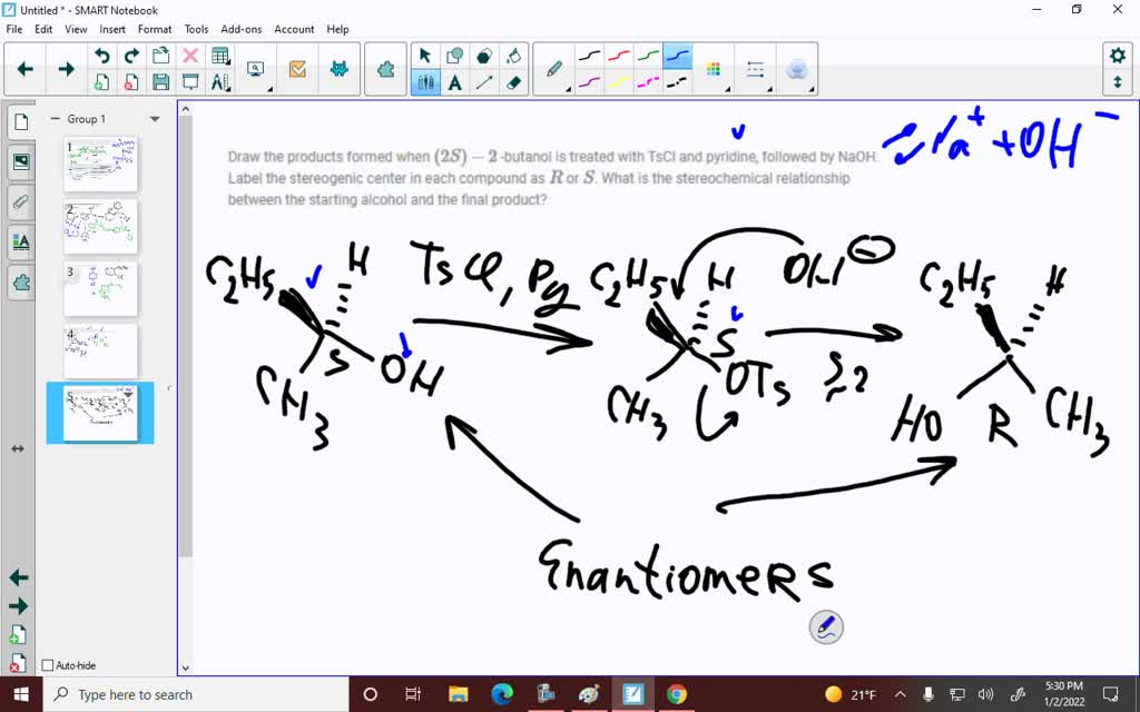 SOLVED Draw The Products Formed When 2 S 2 Butanol Is Treated With