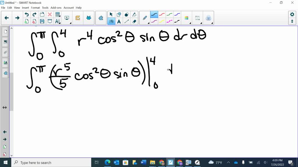 SOLVED Evaluate The Given Integral By Changing To Polar Coordinates