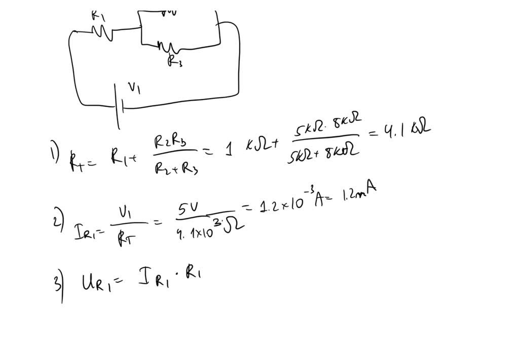 Solved Problem Calculate The Following Values The Total Resistance