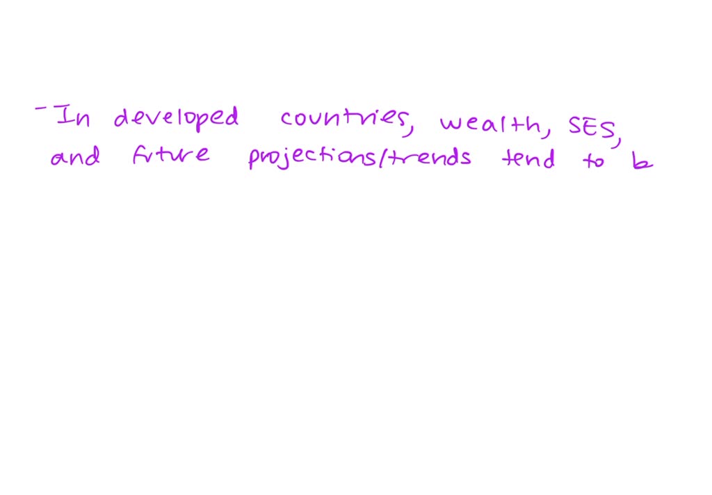 Solved Compare And Contrast Developed Versus Developing Countries In