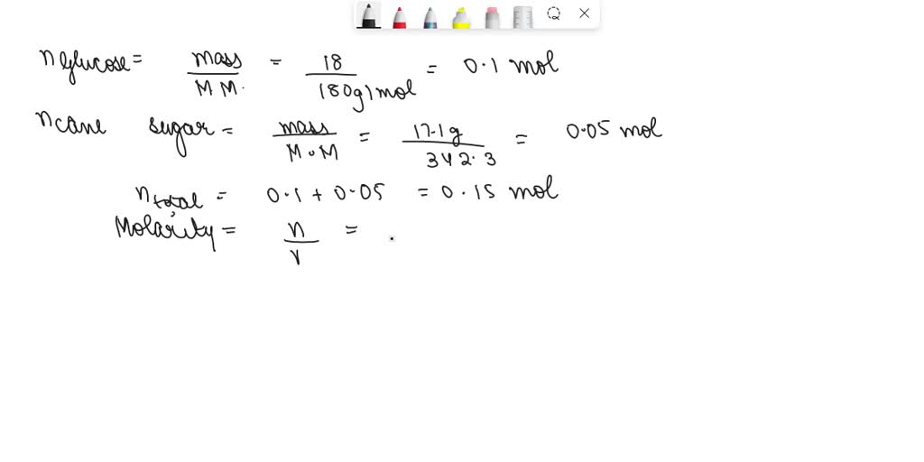 Solved Calculate The Osmotic Pressure Of A Solution Containing G