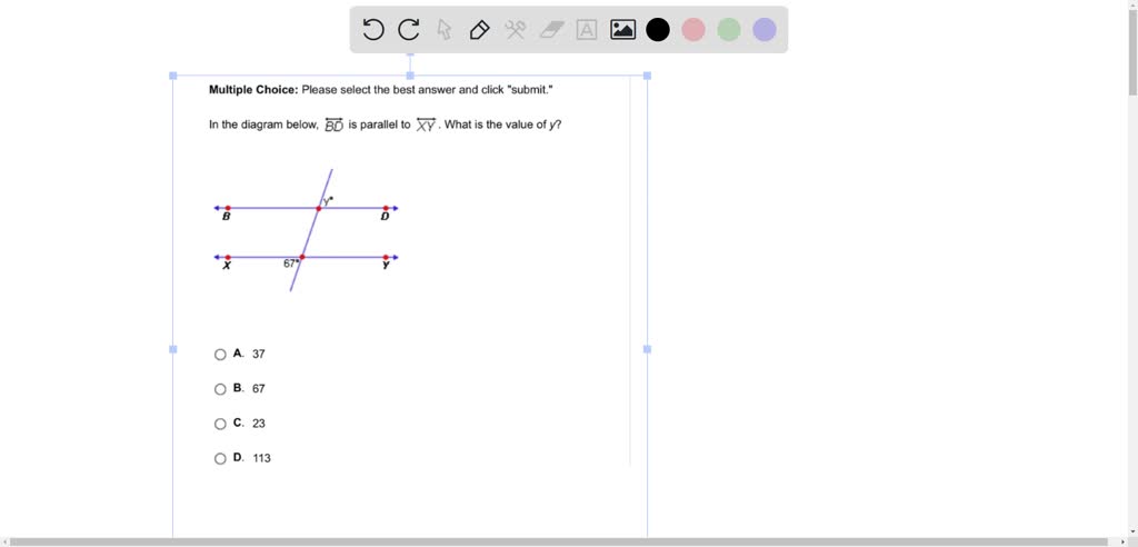 Solved In The Diagram Below Bd Is Parallel To Xy What Is The Value