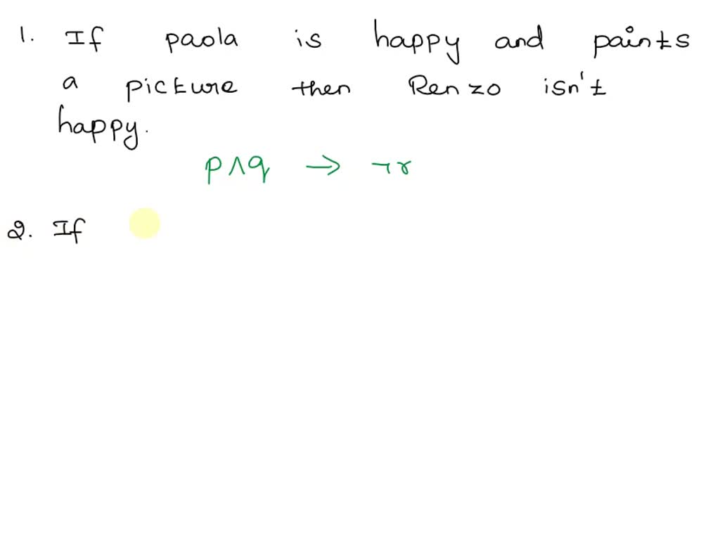 Solved Let S Consider A Propositional Language Where Means Paola Is