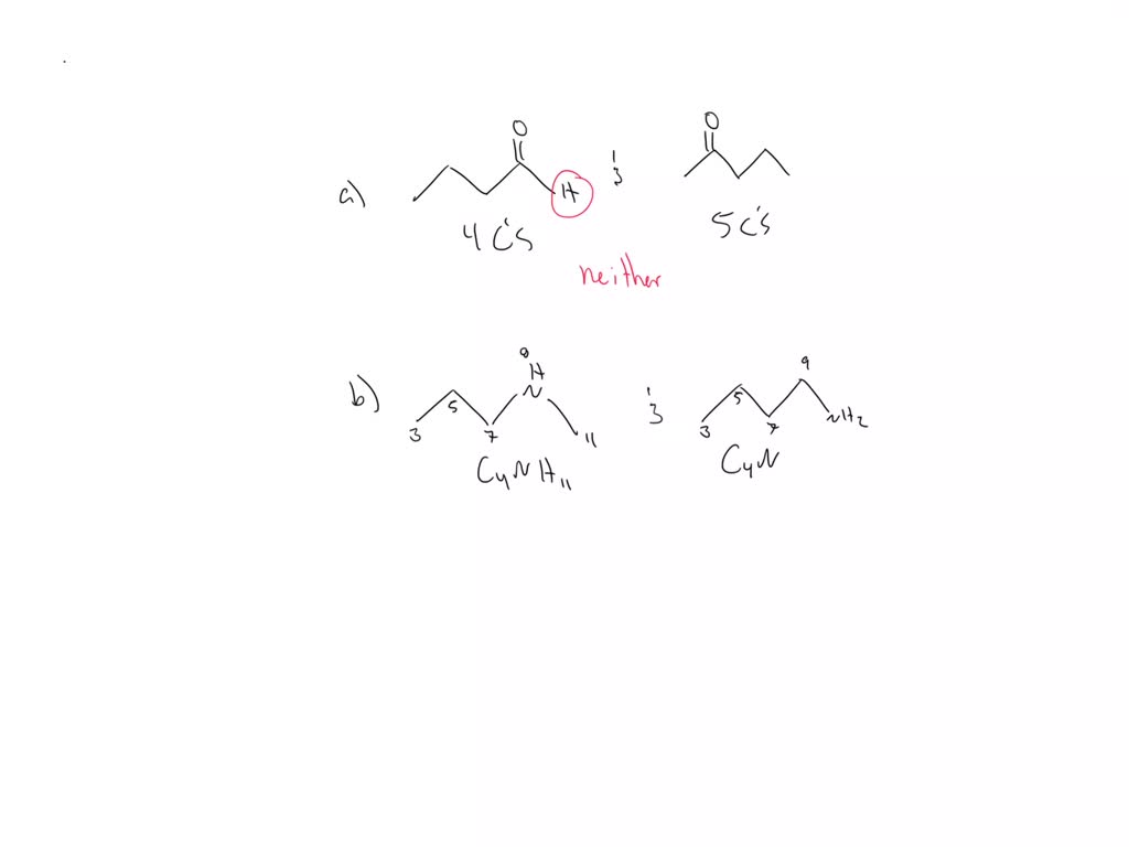 SOLVED Compare The Two Structural Formulas In Each Set Do They