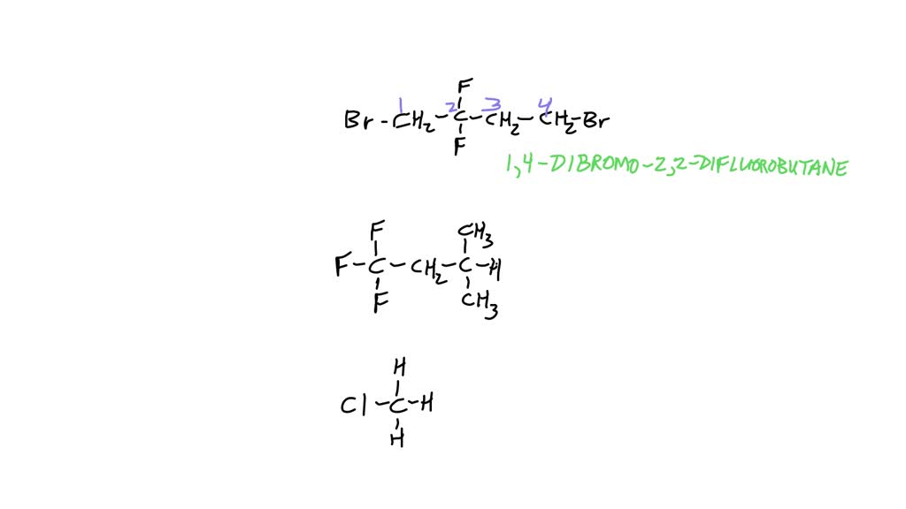 Solved Organic Functional Groups Naming Alkyl Halides