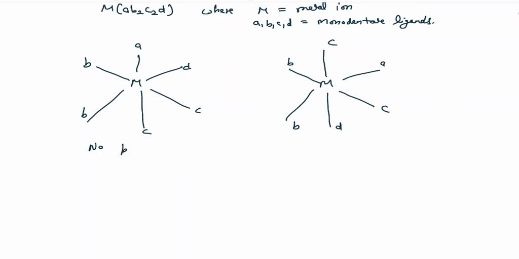 SOLVED Draw All The Isomers Of An Octahedral Complex Having Four