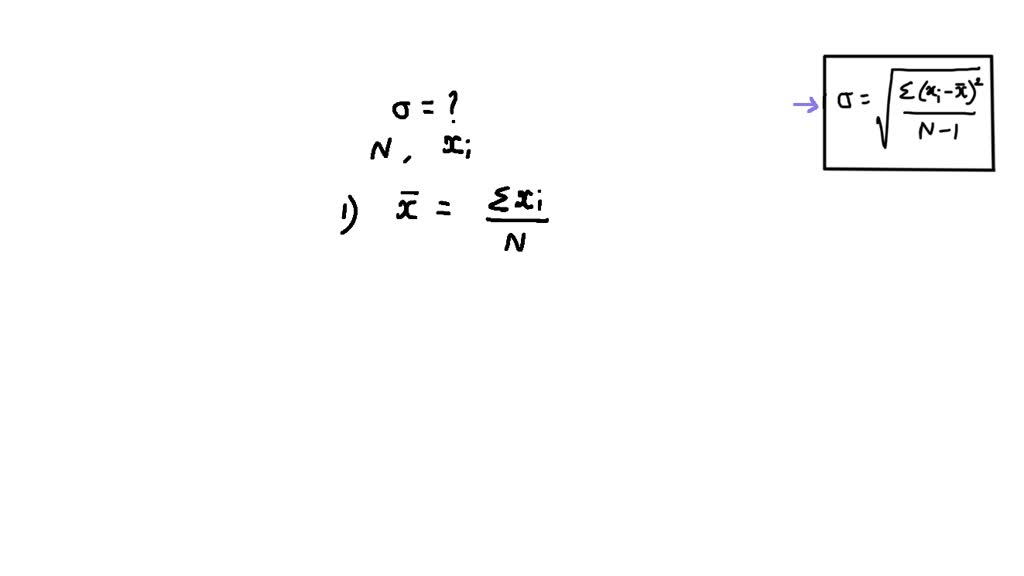 Solved How To Calculate Standard Deviation