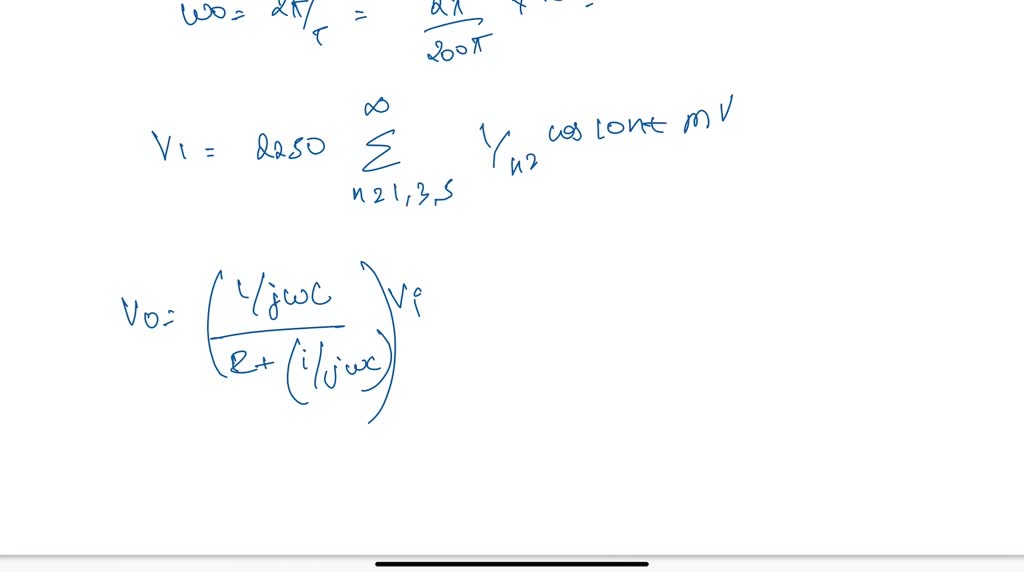 Solved The Periodic Triangular Wave Voltage Is Applied To The Circuit