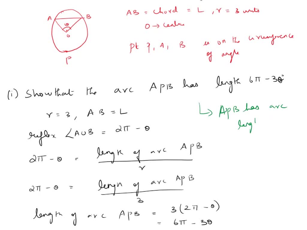 Solved Question The Following Diagram Shows A Circle With Centre O