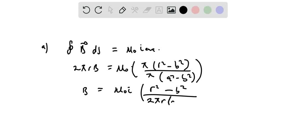 Solved The Figure Below Shows A Cross Section Of A Hollow Cylindrical