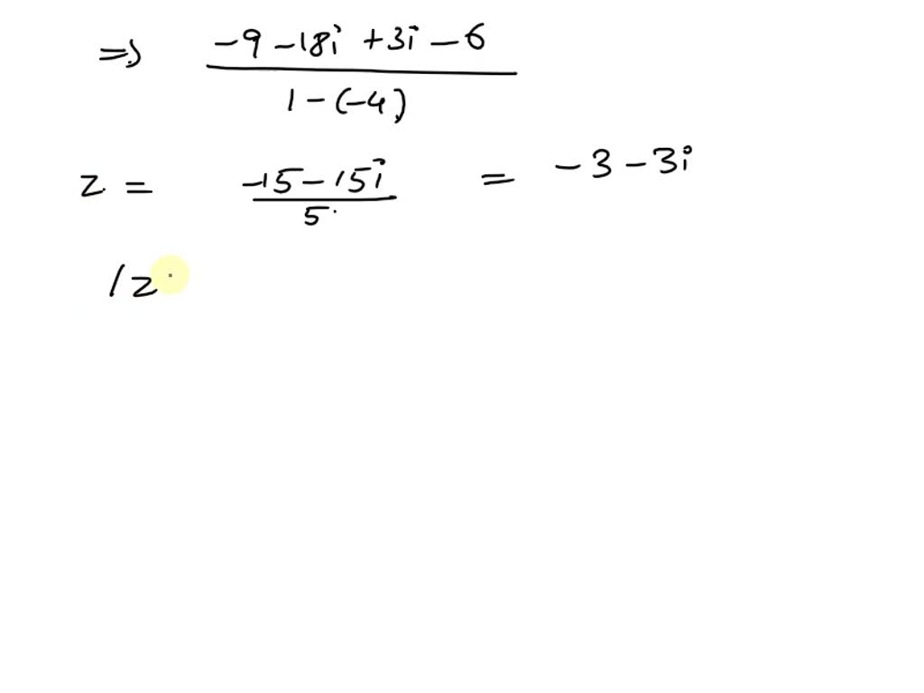 Solved Find The Modulus And The Argument Of The Complex Number I