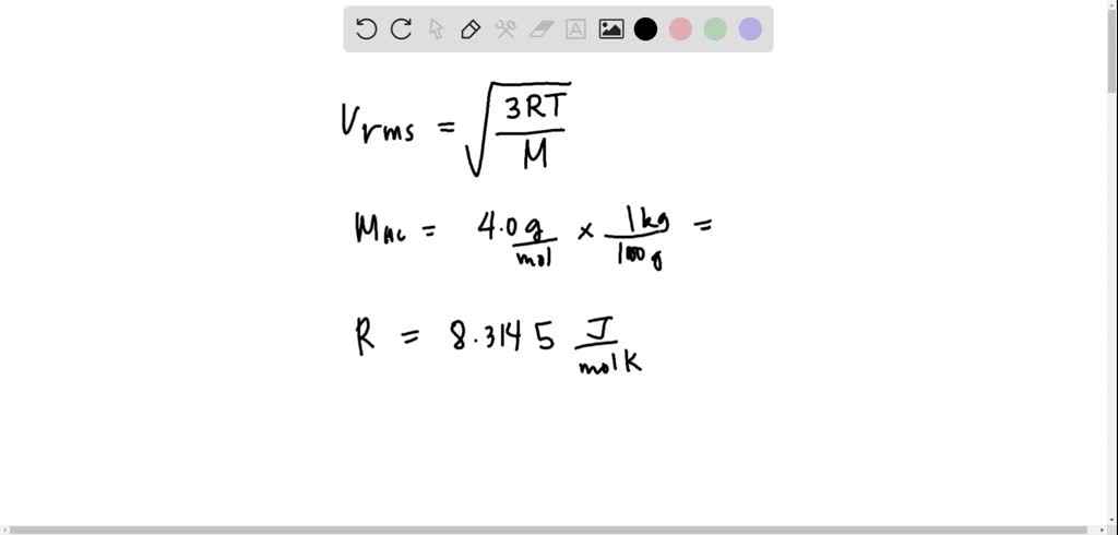 Solved I Calculate The Rms Speed Of Helium Atoms Near The Surface Of