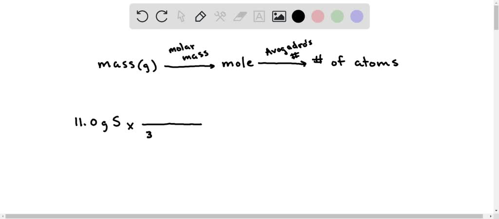 SOLVED Determine The Number Of Atoms In 11 0 Grams Of Sulfur S The