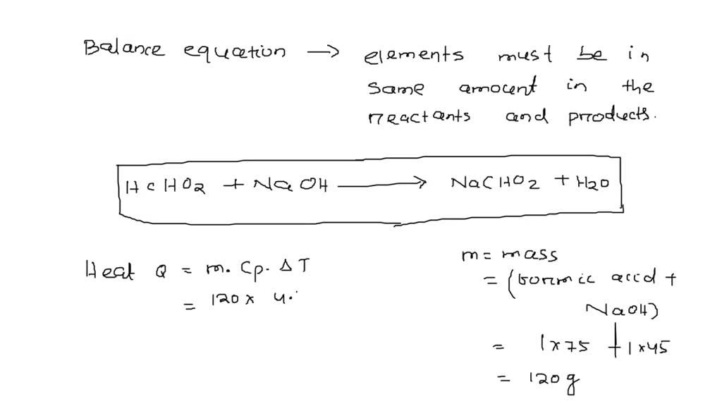 Solved In The Reaction Between Formic Acid Hcho And Sodium