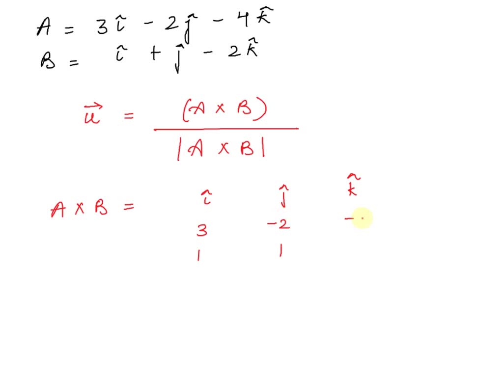 Solved Find A Unit Vector Perpendicular To The Plane Of The Vectors A