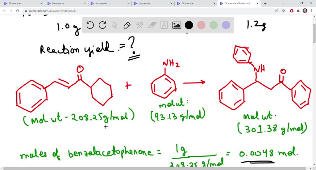 SOLVED Michael Addition Data Sheet Trans Benzalacetophenone Aniline 1