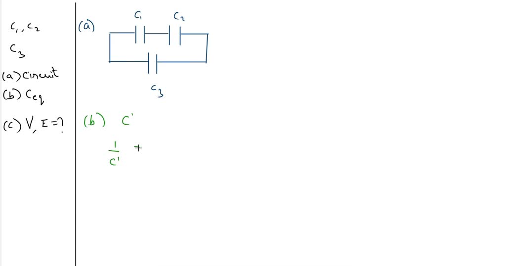 SOLVED 6 Two Capacitors C1 And C2 Are In Series These Two Capacitors