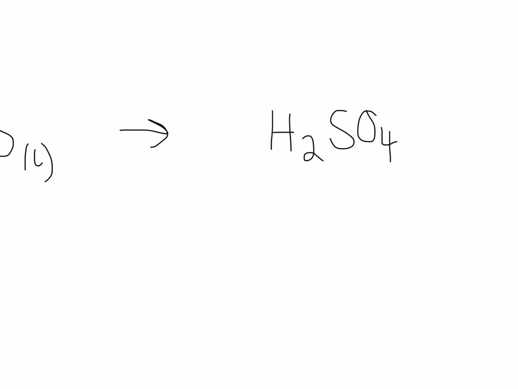 Solved Sulfuric Acid Is Formed When Sulfur Dioxide Reacts With Oxygen