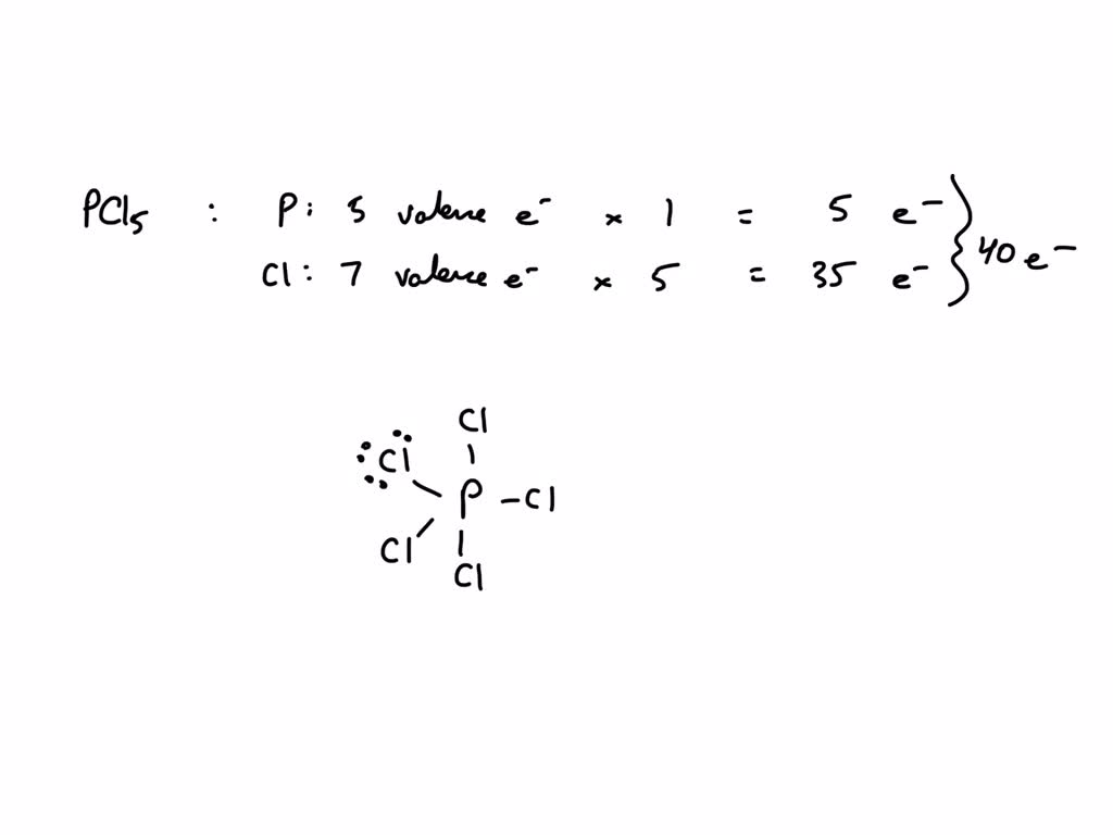 SOLVED Draw The Lewis Structure Of PCl5 What Is The Shape Of This