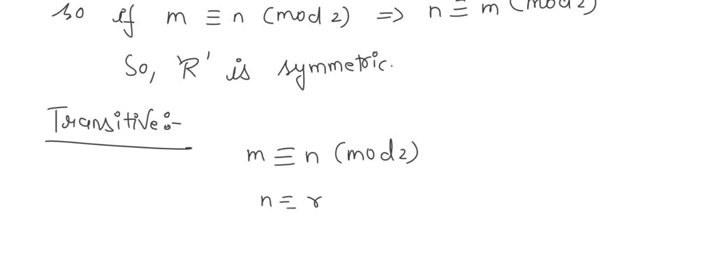 SOLVED Define A Relation R On Z The Set Of All Integers Follows For