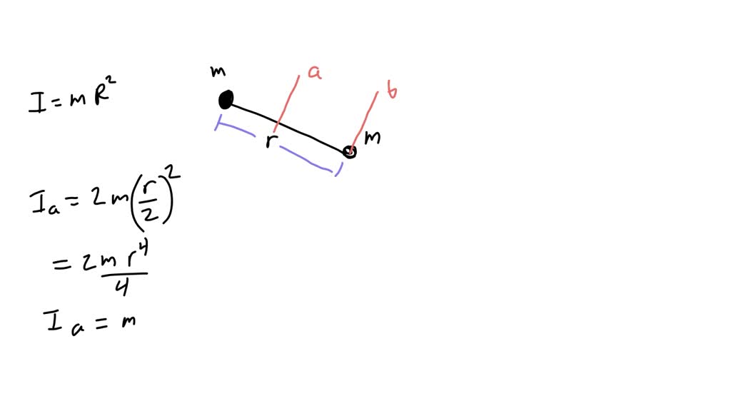 A Dumbbell Shaped Object Is Composed By Two Equal Masses M Connected