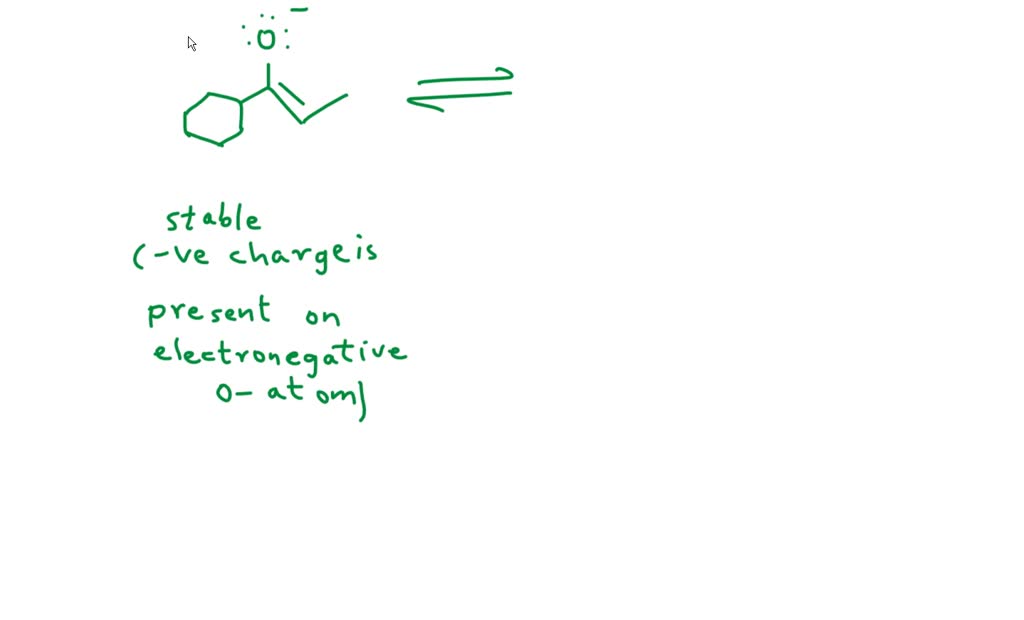 SOLVED Draw A Major Resonance Contributor Of This Enolate Anion