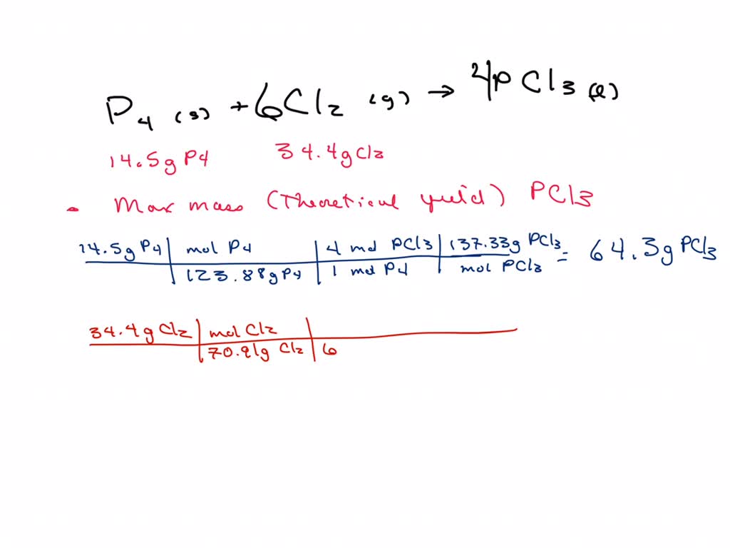 Solved For The Following Reaction Grams Of Phosphorus Are