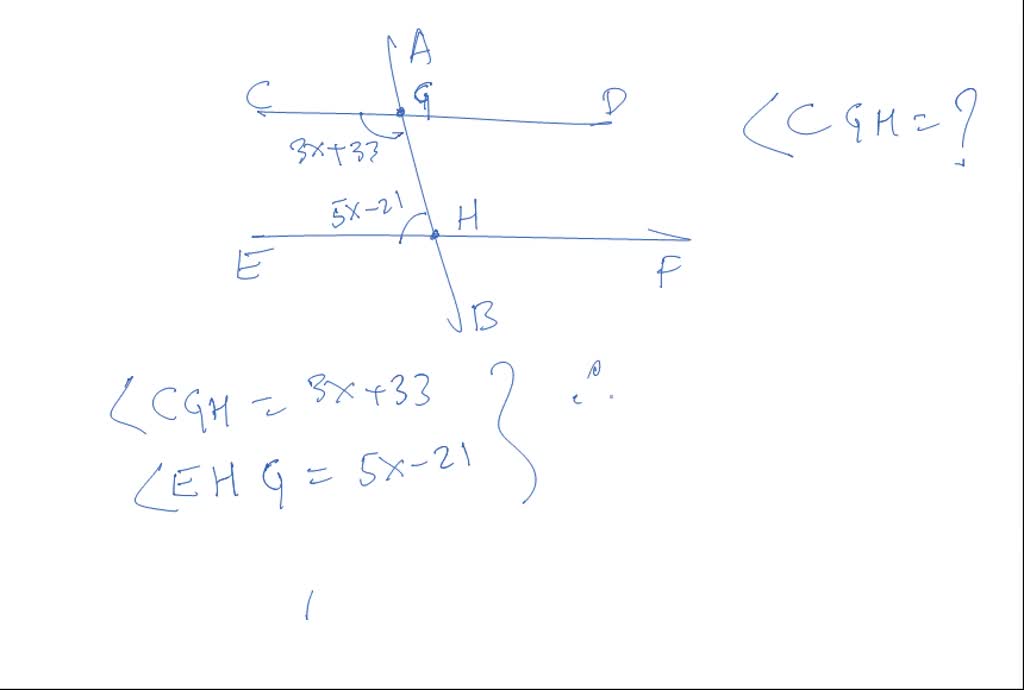 SOLVED In The Accompanying Diagram Line CD Is Parallel To Line EF And