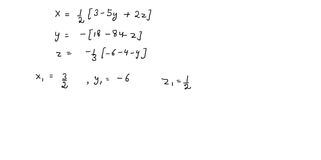 SOLVED Solve The Following System Of Equation Using Gauss Seidel