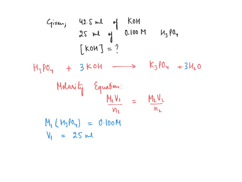 SOLVED Calculate The Molarity Of K When The Following Aqueous